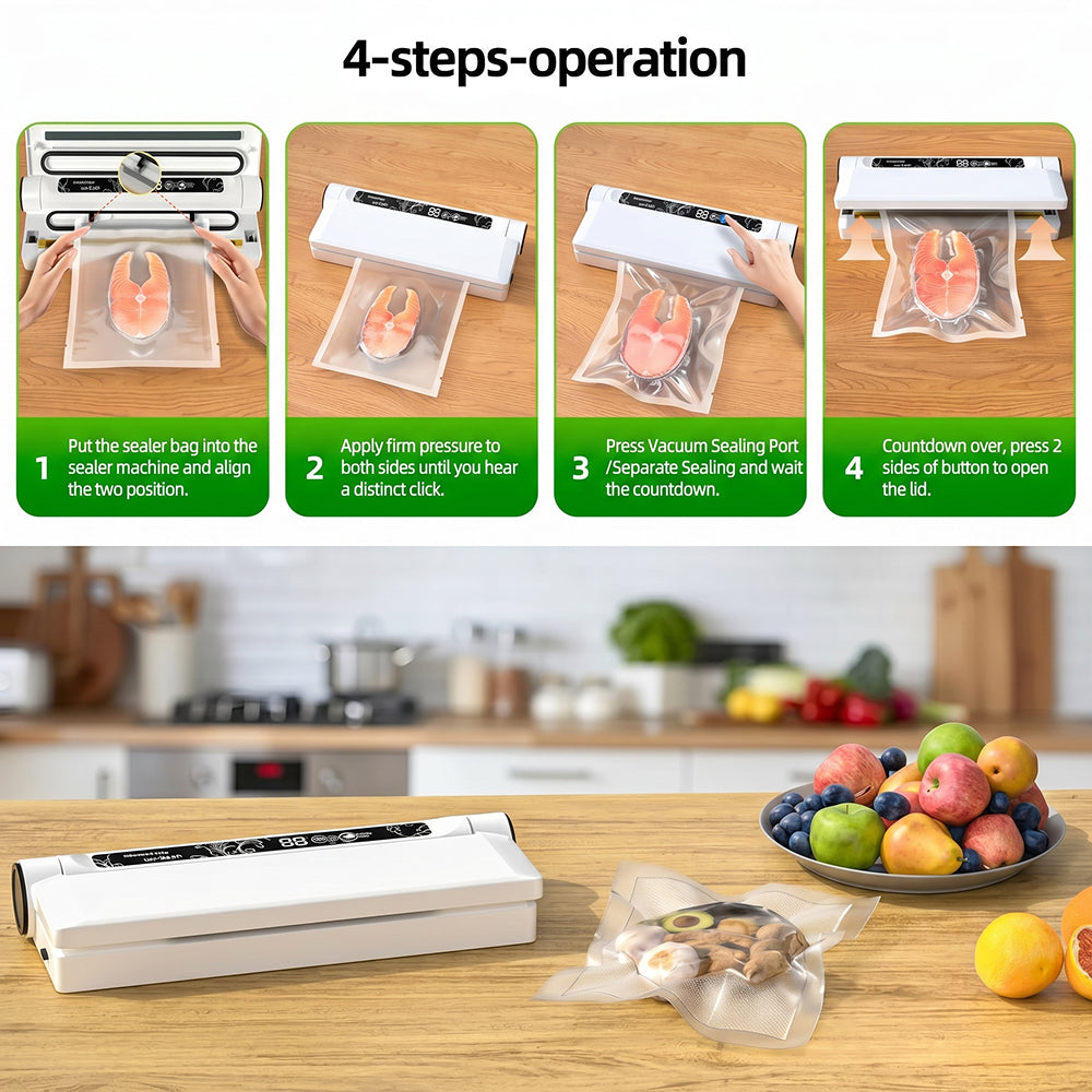 Sealixmes Automatic Vacuum Sealer Food Preservation Machine