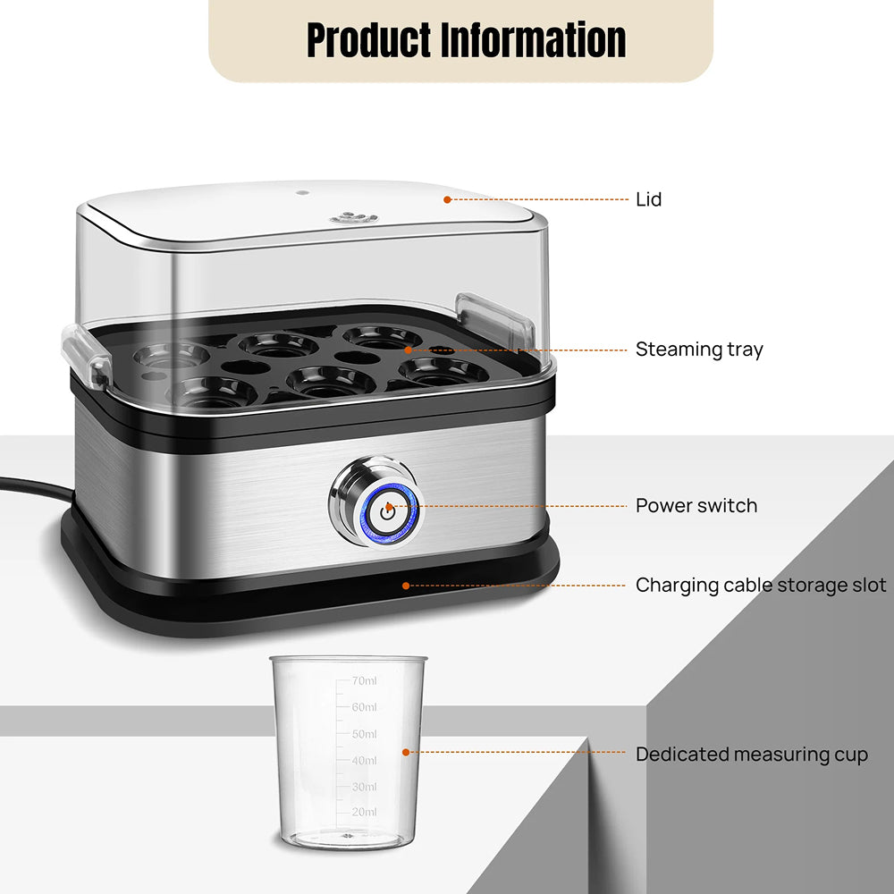 Eggoraly Egg Cooker and Food Steamer