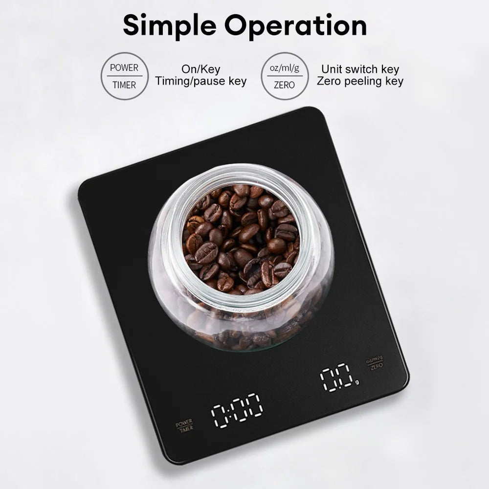 Scalixuz Kitchen Scale with Timer & 0.1g Precision