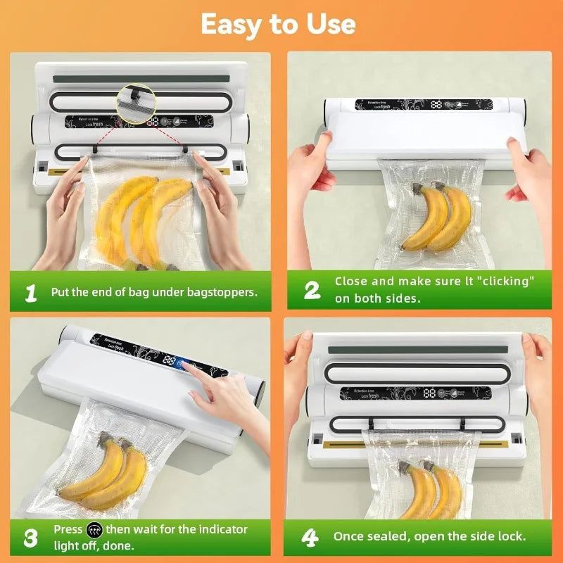 Sealixmes Automatic Vacuum Sealer Food Preservation Machine