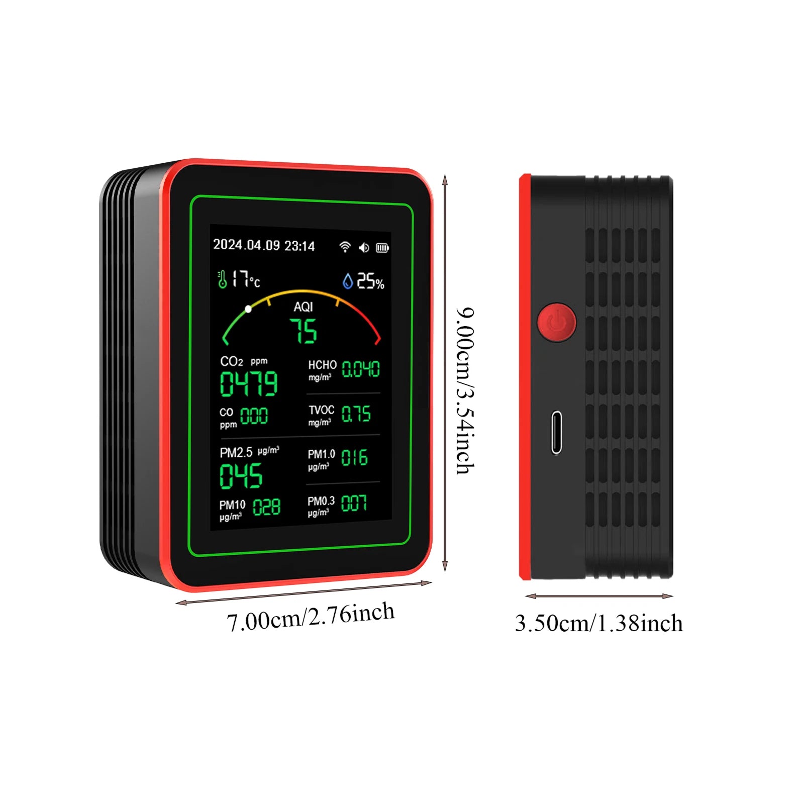 AirzGuard Portable Air Quality Monitor