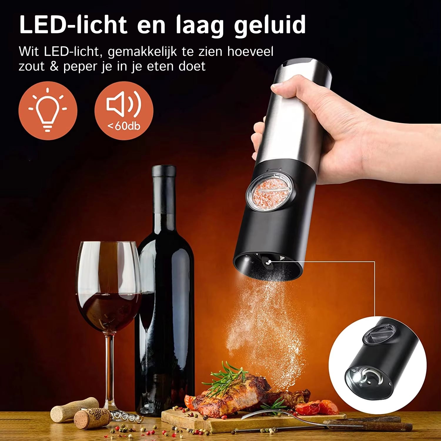 CoFlavet Elektrische Pepermolen