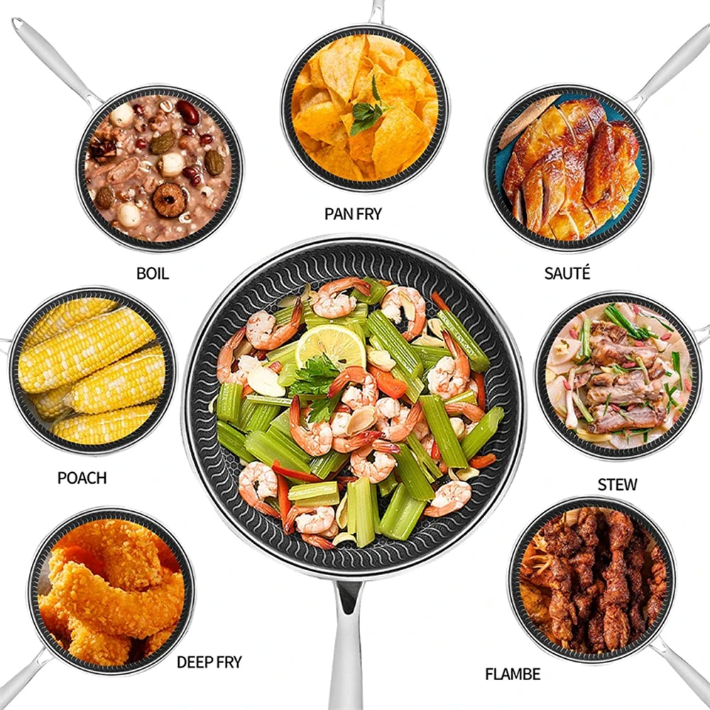 CrisFryna Stainless Steel Pan
