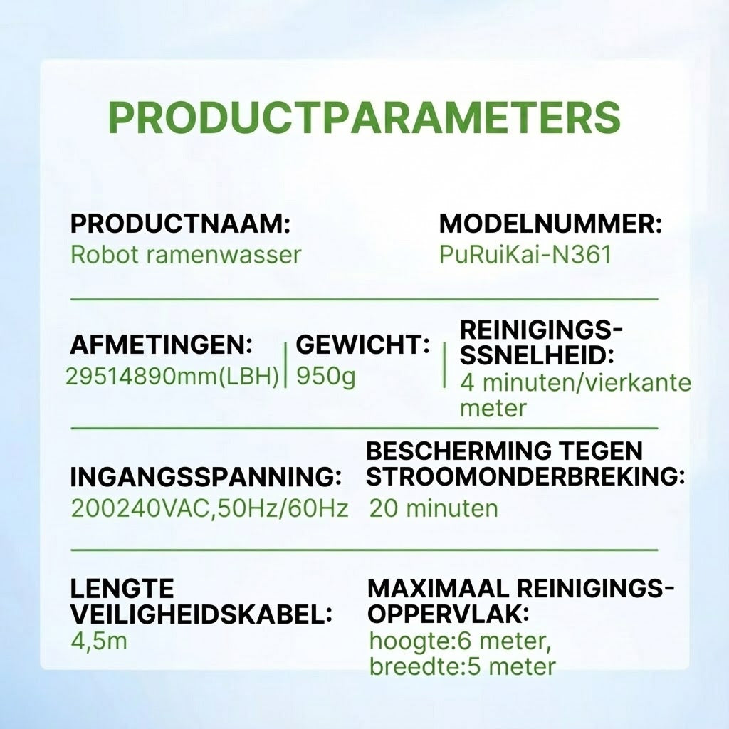 GlidePex Raamreinigingsrobot