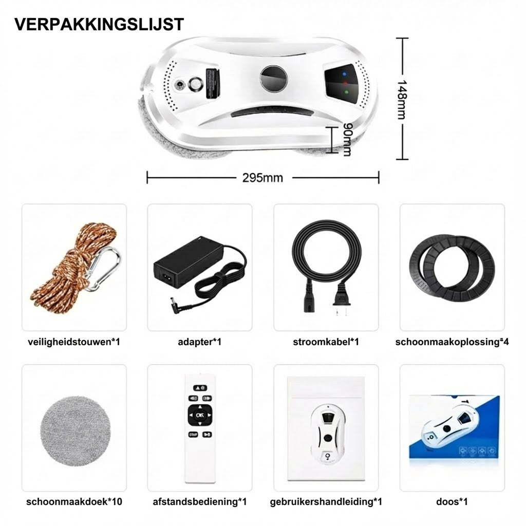 GlidePex Raamreinigingsrobot