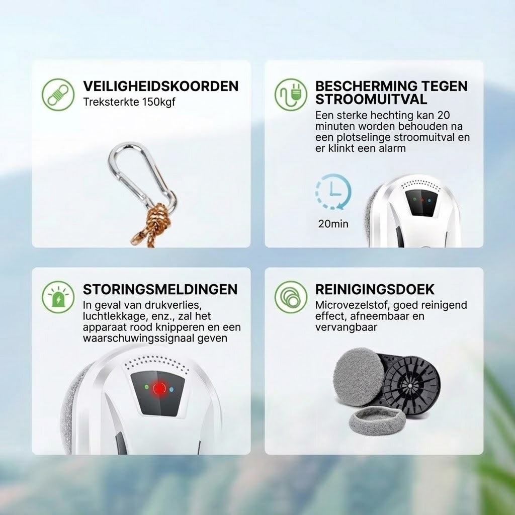 GlidePex Raamreinigingsrobot