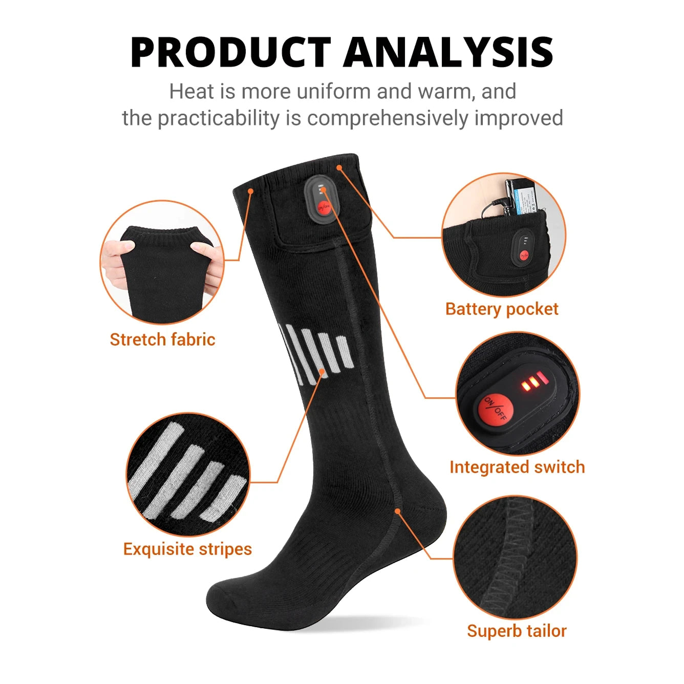 HetFosox Heated Socks