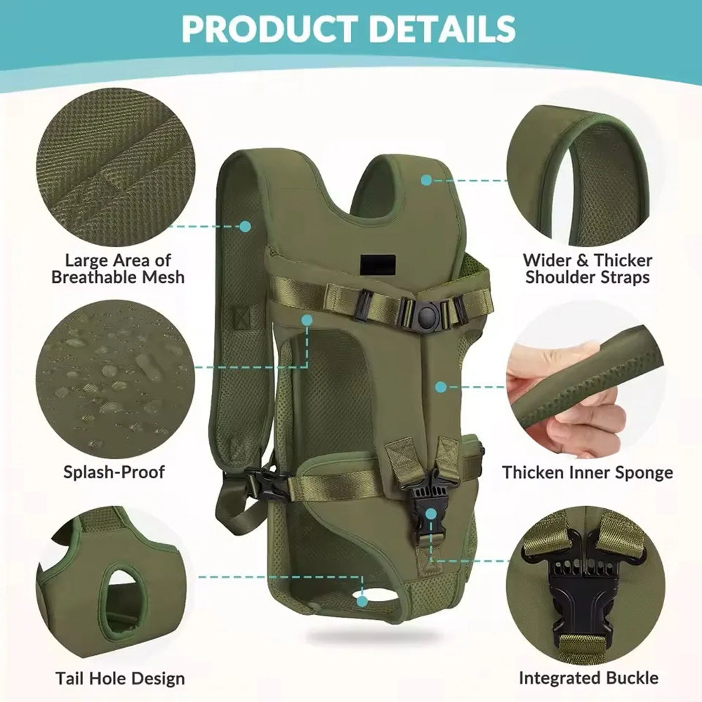 Ergonomic Hands-Free PawPackaf Dog Carrier Backpack for Travel & Hiking