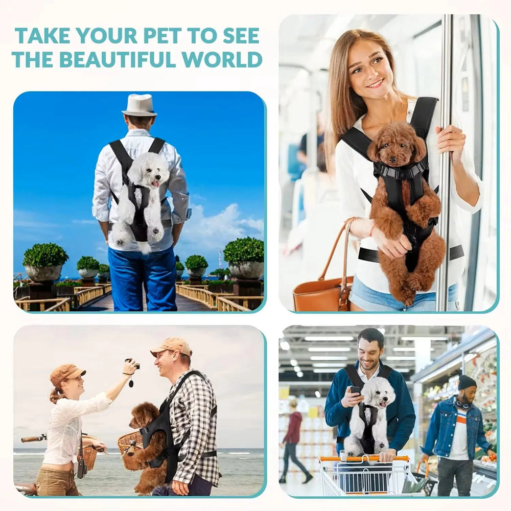 Ergonomic Hands-Free PawPackaf Dog Carrier Backpack for Travel & Hiking