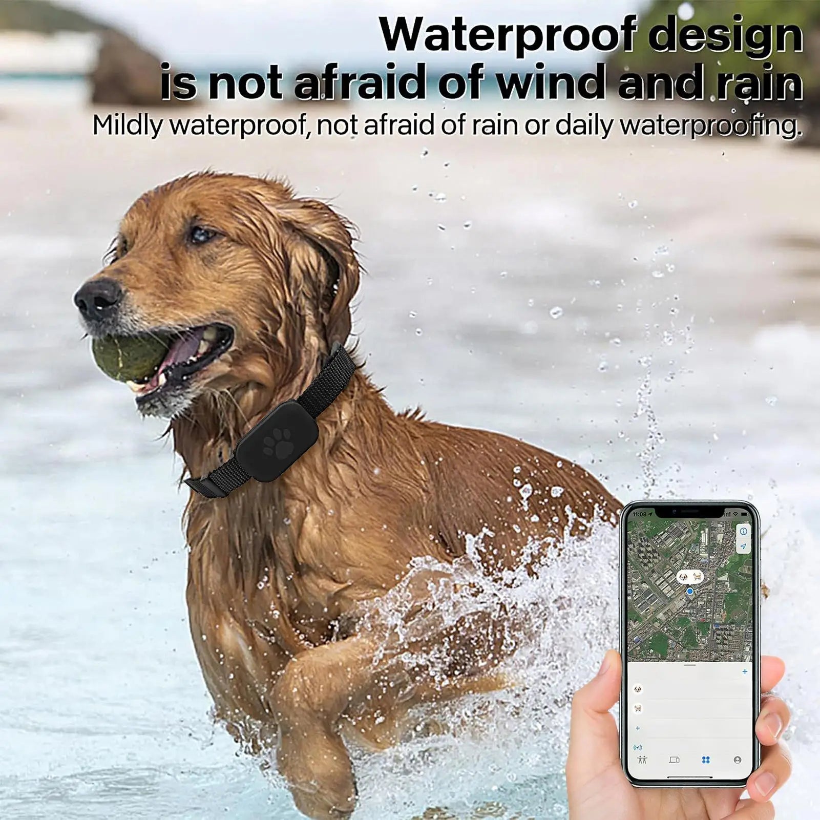 Pupramix Global Dog GPS Tracker with Apple Find My Network Integration