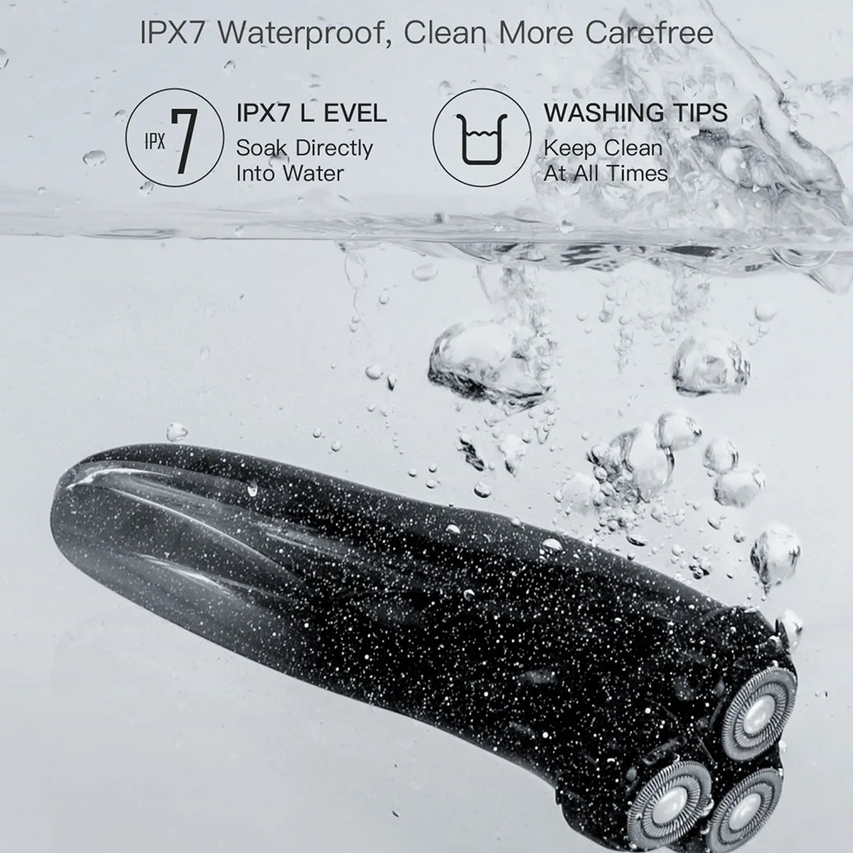 RaZorxus Electric Shaver for Men | IPX7 Waterproof Wet/Dry Shave