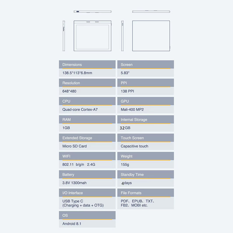 Readerox V2 Ebook Reader