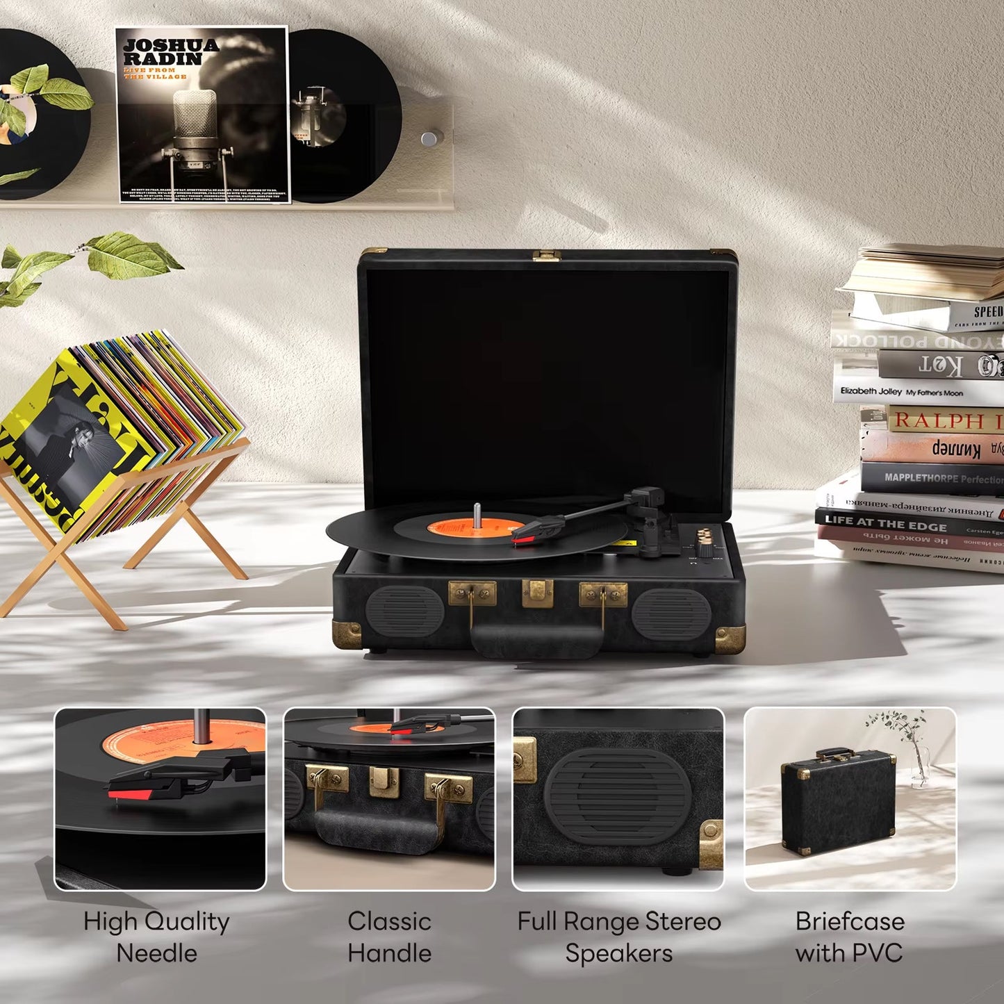RetroNoxt Record Players With Built-In Speakers