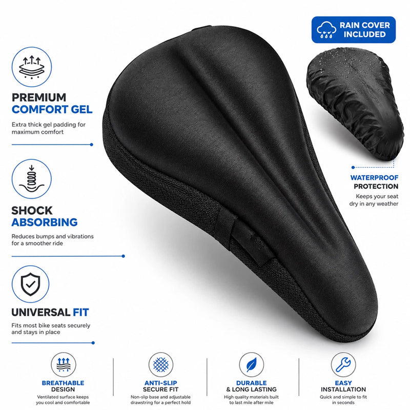 SeatFledy Gel Bike Seat Cover