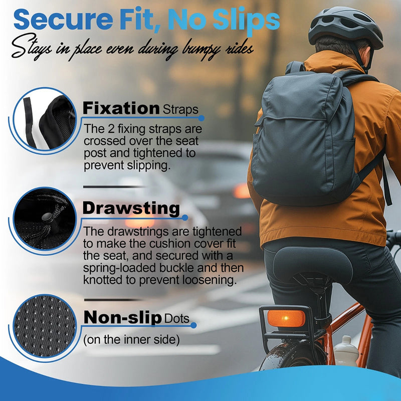 SeatFledy Gel Bike Seat Cover