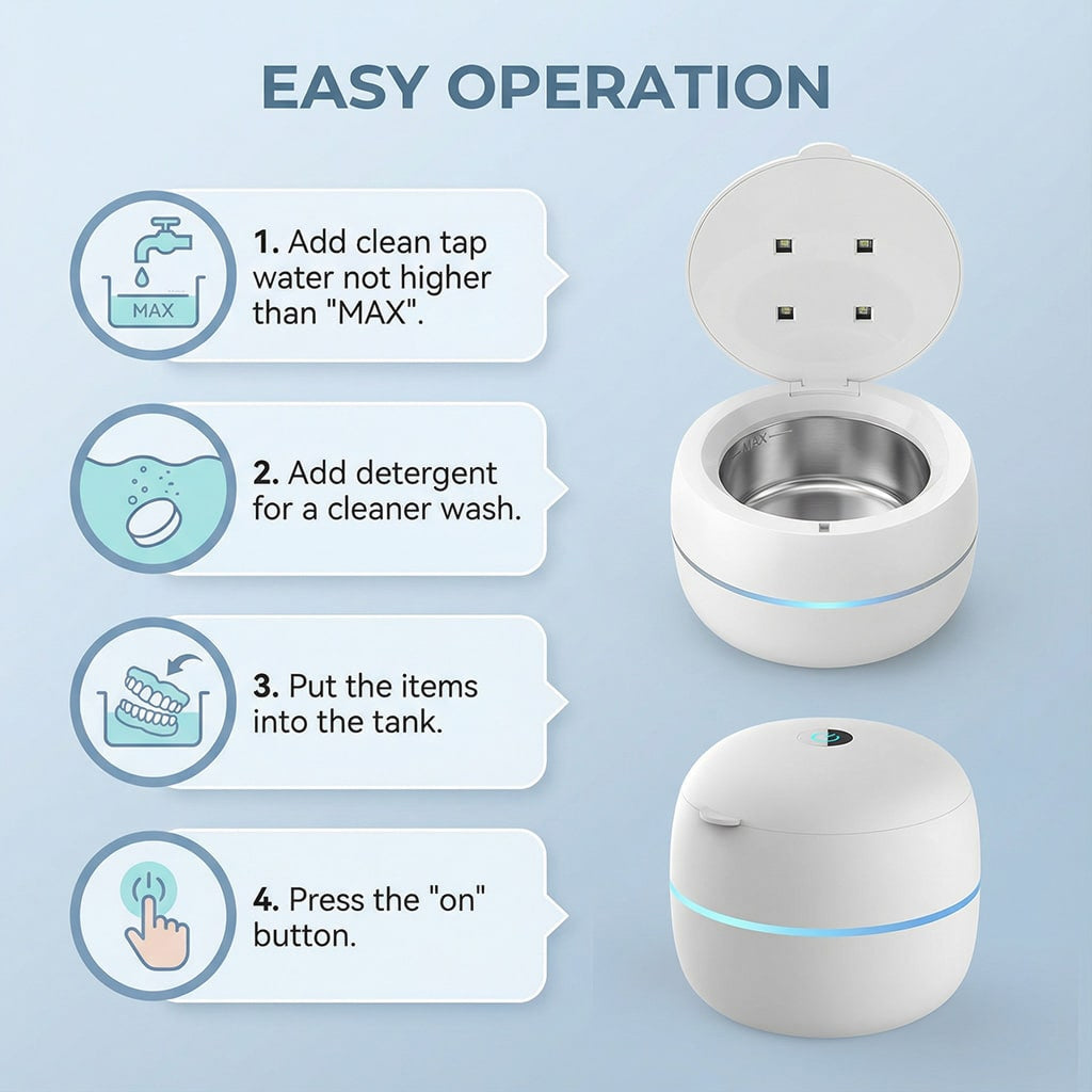 SoniMilix Ultrasonic Retainer Cleaner