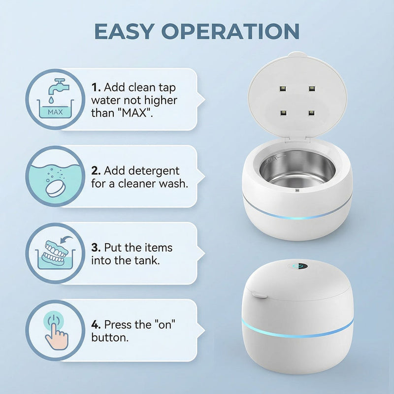 SoniMilix Ultrasonic Retainer Cleaner