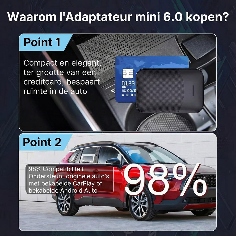 SyniRider Draadloze Carplay Adapter