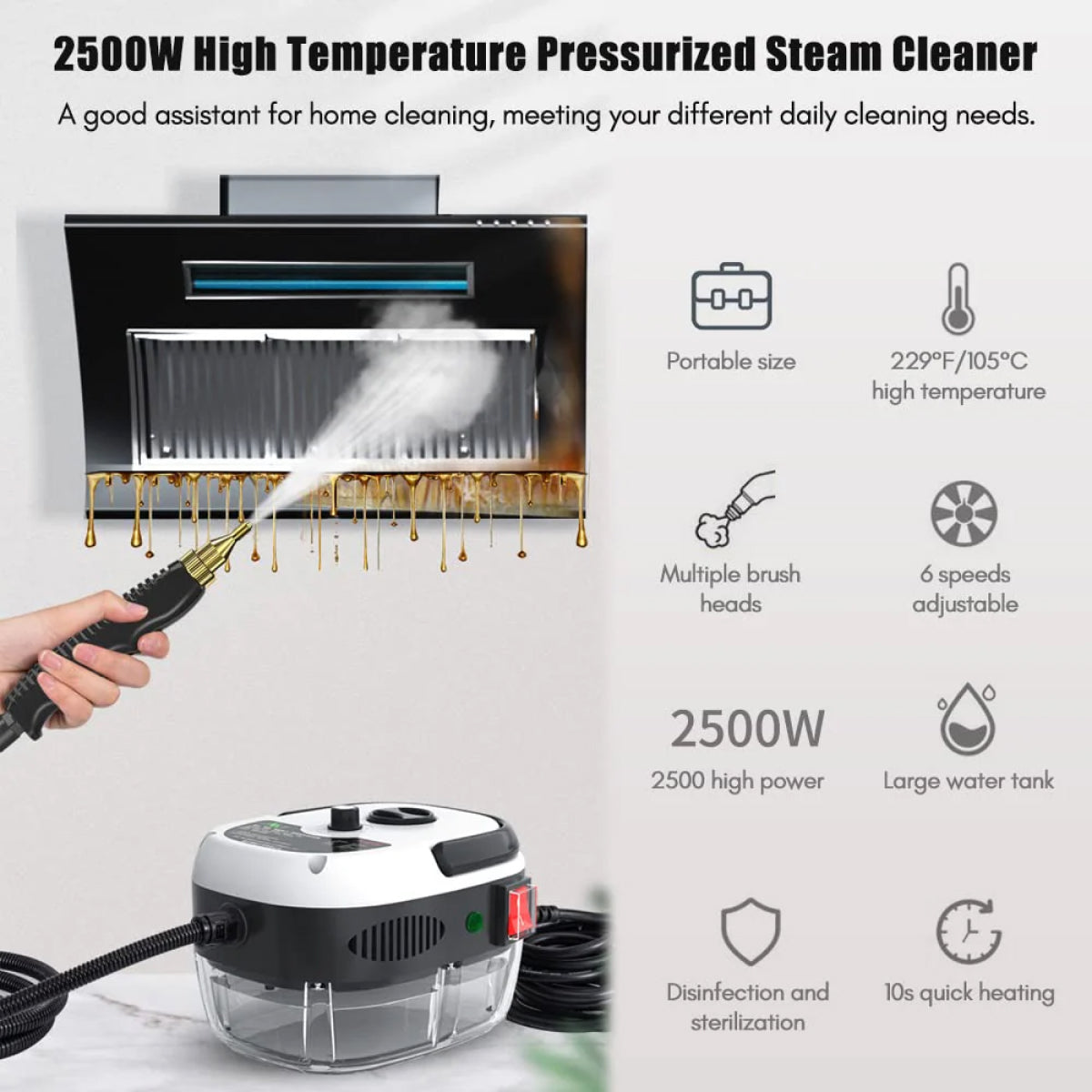 Vaporasy Handheld Steam Cleaner