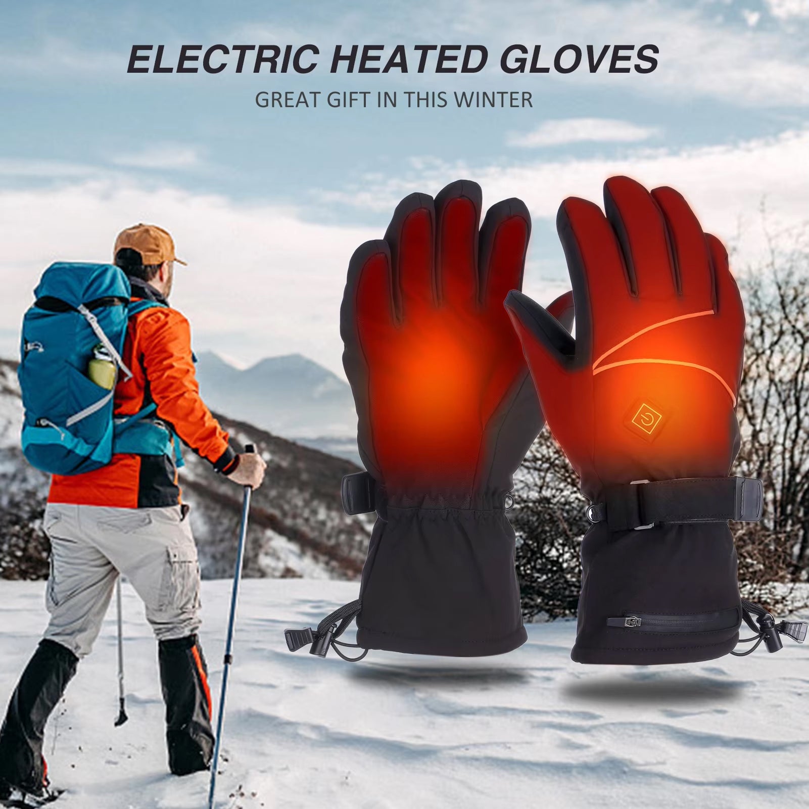 WarmMitz Heated Ski Gloves