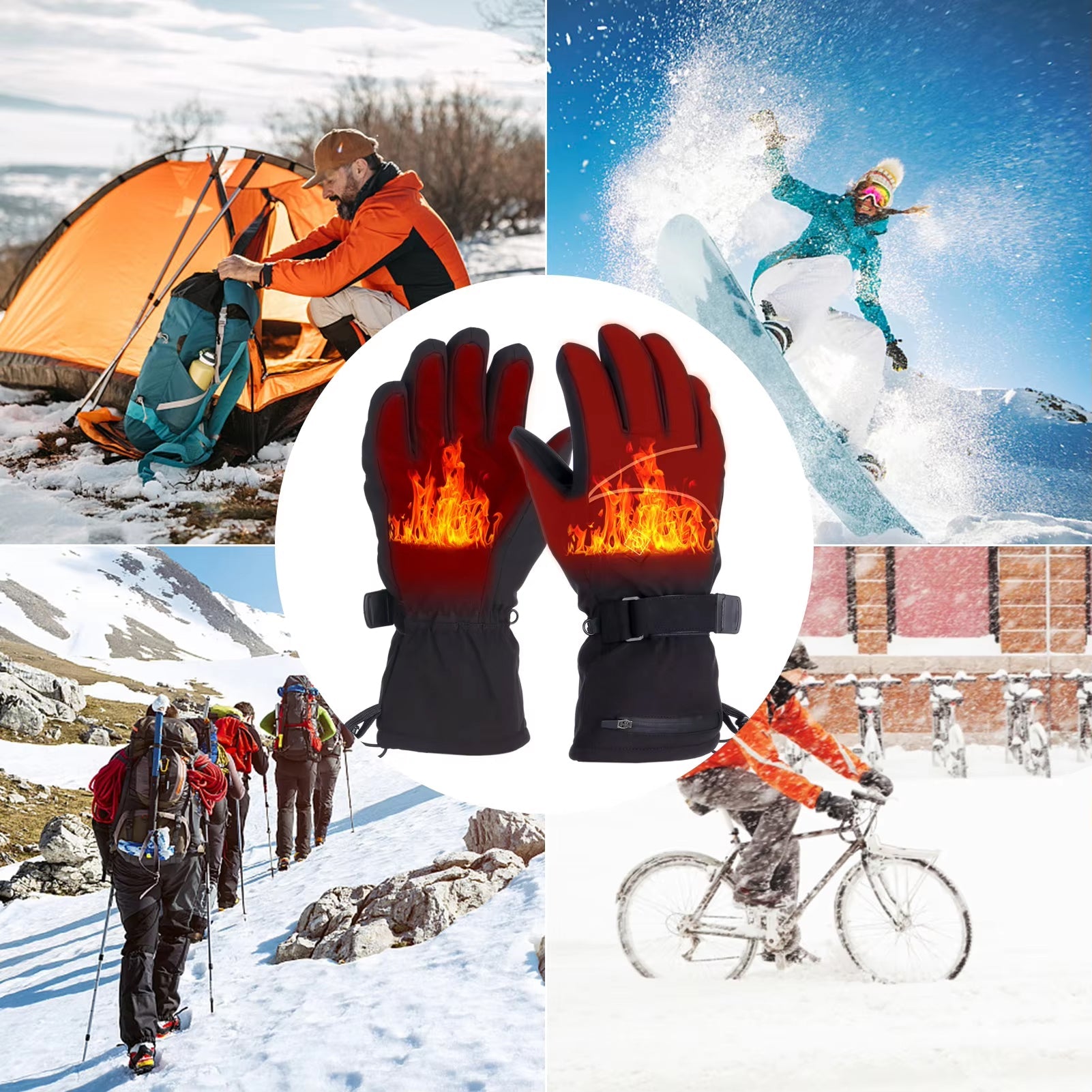 WarmMitz Heated Ski Gloves
