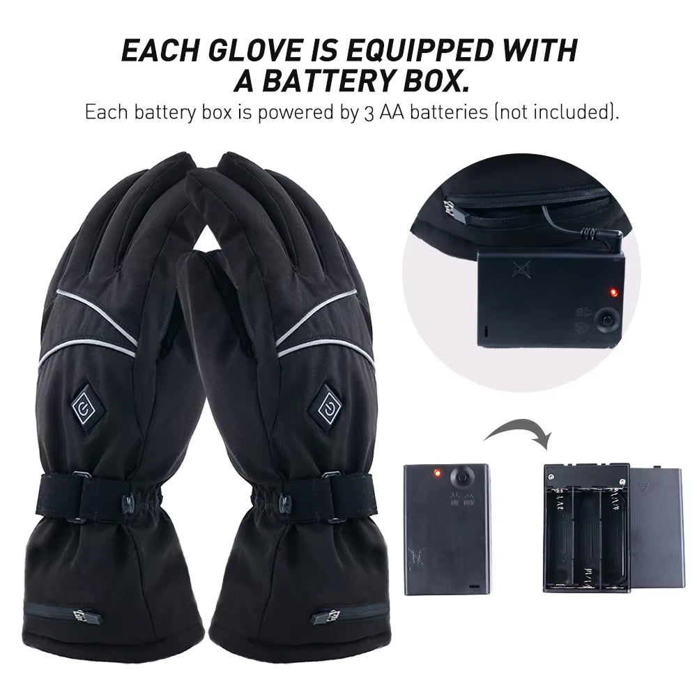 WarmMitz Heated Ski Gloves