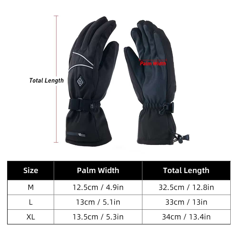 WarmMitz Heated Ski Gloves