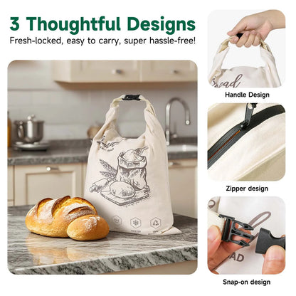 WaxLofet Beeswax Bread Bag