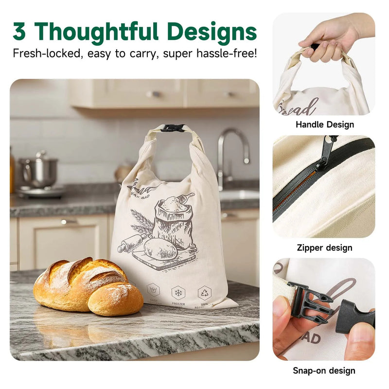 WaxLofet Beeswax Bread Bag