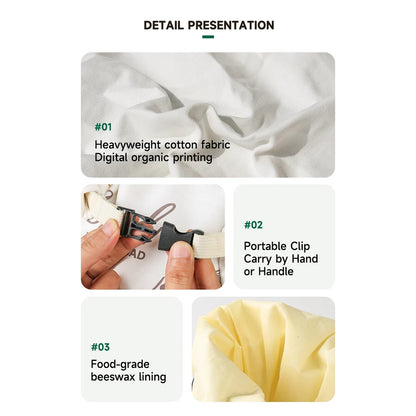 WaxLofet Beeswax Bread Bag