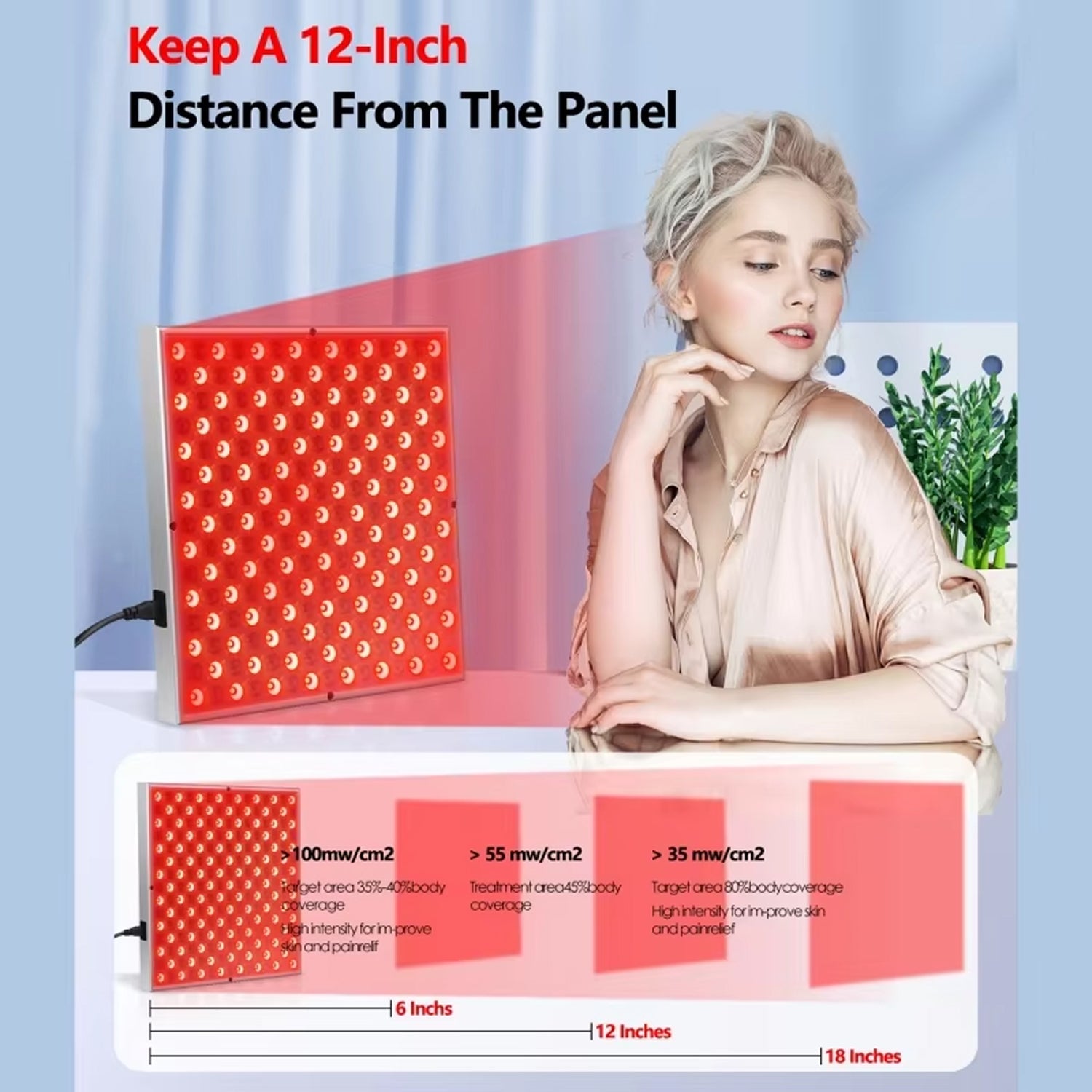 ZenixGlew Red Light Therapy Panel