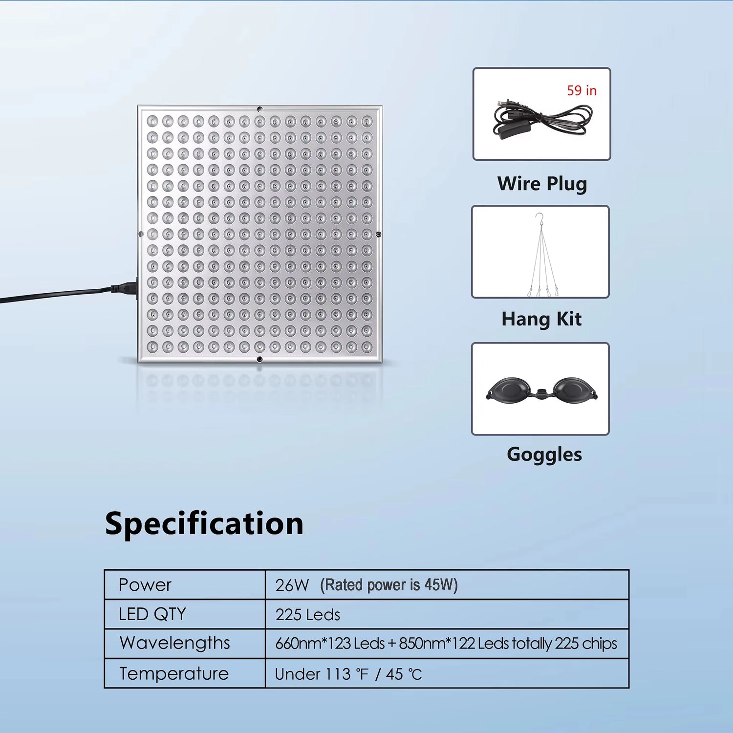 ZenixGlew Red Light Therapy Panel