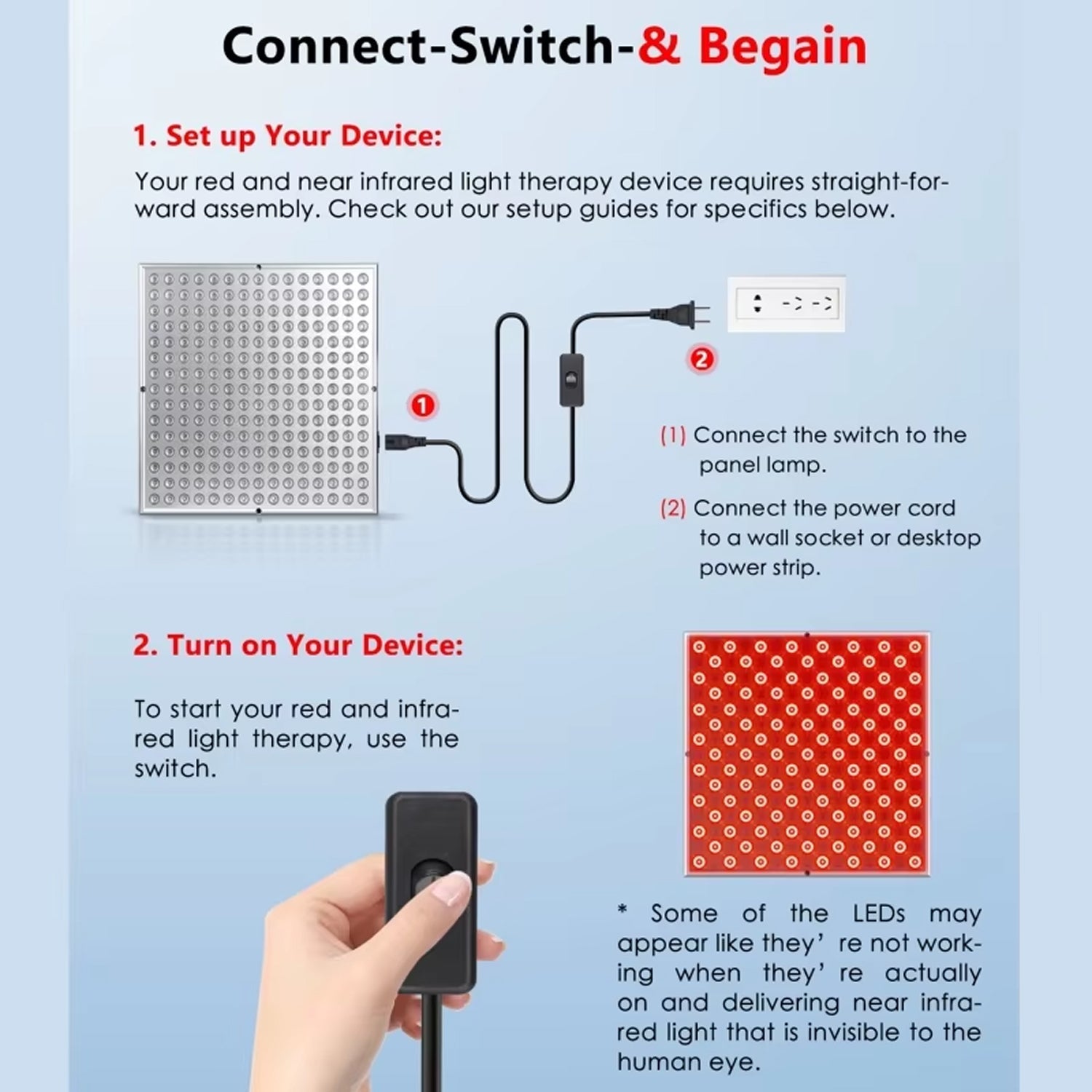 ZenixGlew Red Light Therapy Panel